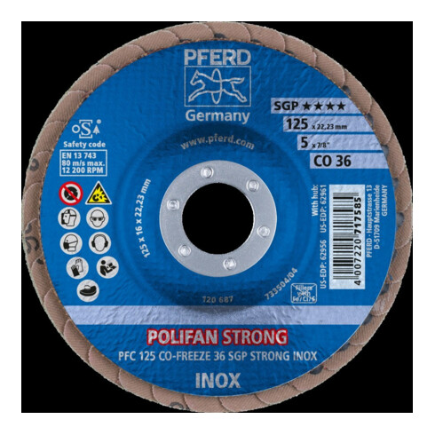 Pferd Disque à lamelles CO36FREEZE SGP STRONG 125 mm K36