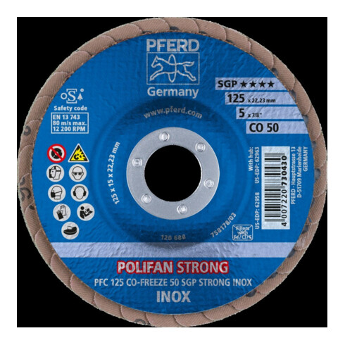 Pferd Disque à lamelles CO50FREEZE SGP STRONG 125 mm K50