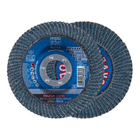 Pferd Disque à lamelles courbé L 115 mm K40 Z 40SGP
