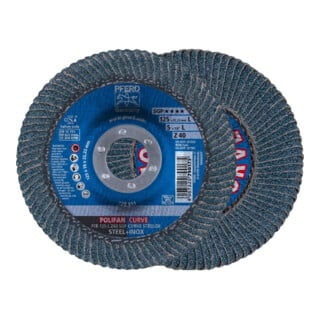 Pferd Disque à lamelles courbe L 125 mm K40 Z 40SGP