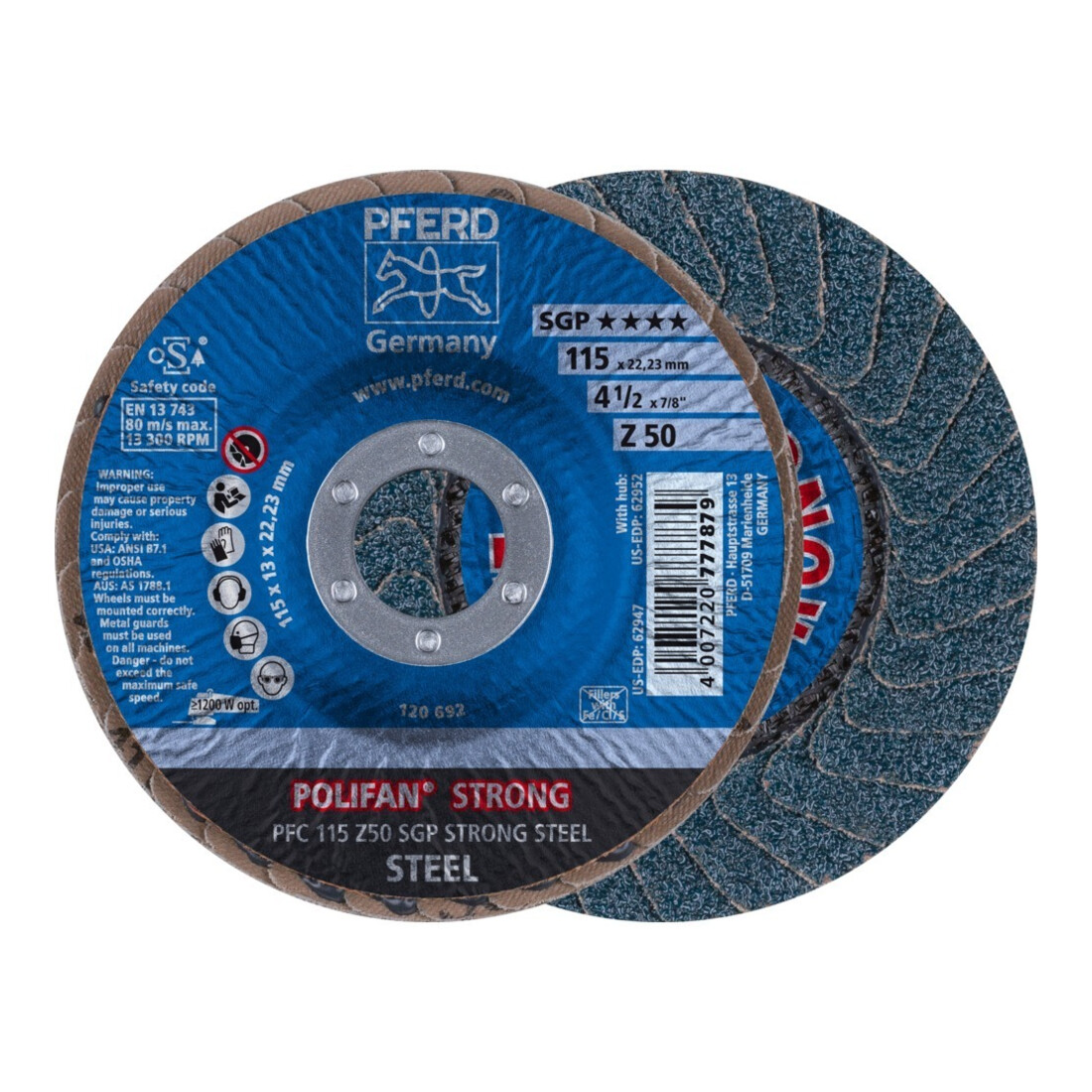 Pferd Disque à lamelles STRONG convexe 115 mm K50