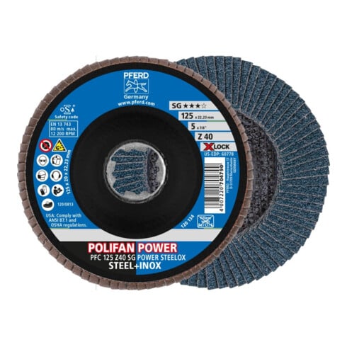 Pferd Disque à lamelles X-LOCK STEELOX K40SGP 125 mm
