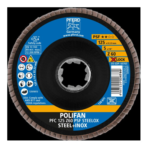 Pferd Disque à lamelles X-LOCK STEELOX K60PSF 125 mm