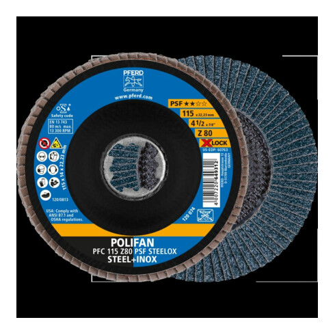 Pferd Disque à lamelles X-LOCK STEELOX K80PSF 115 mm