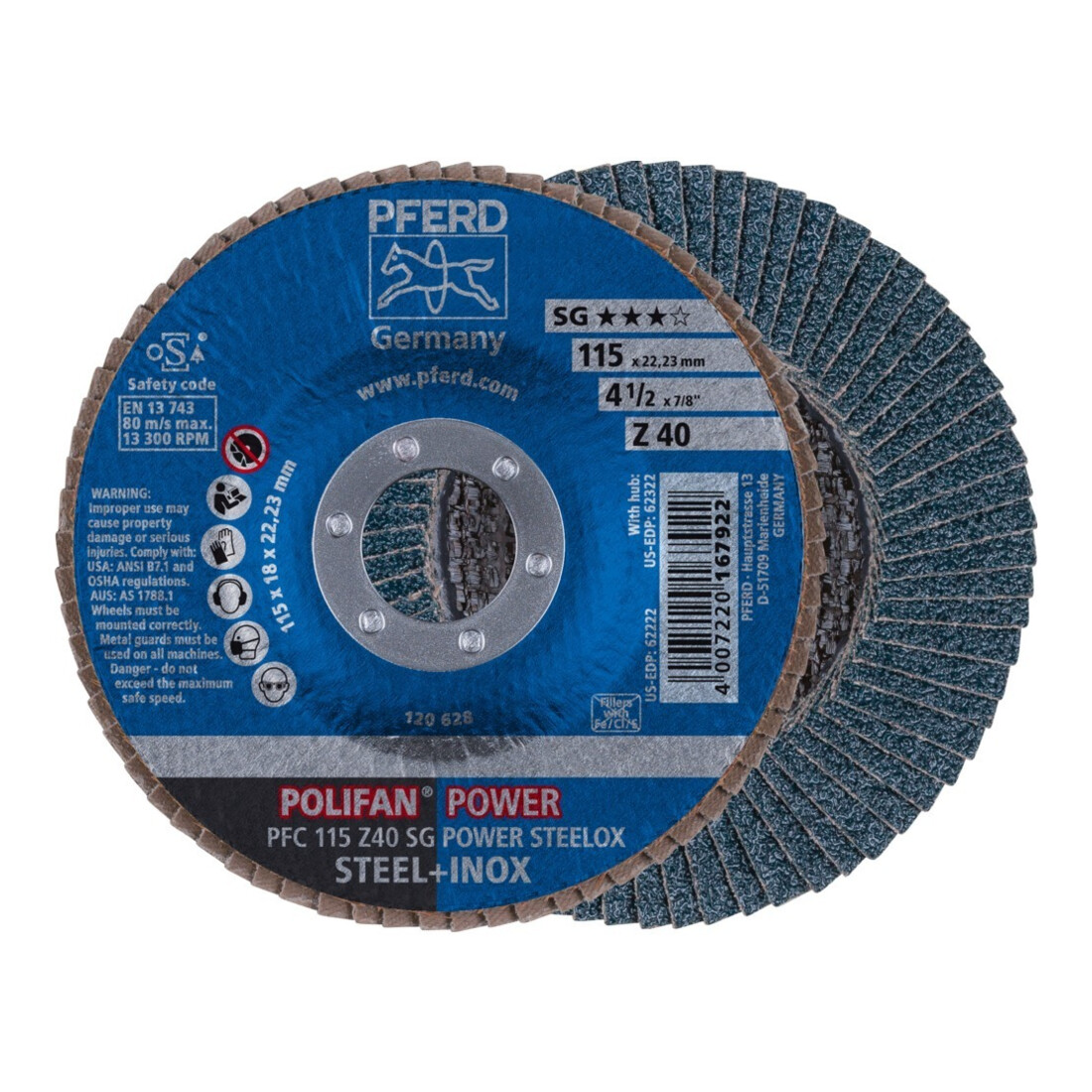 Pferd Disque à lamelles Z 40SGP POWER 115mm K40