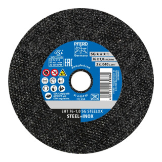 Pferd Disque à tronçonner A60PSG 76x1,0x10mm droit