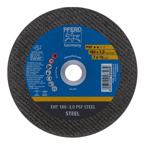 Pferd Disque à tronçonner droit A24PPS 178x3mm