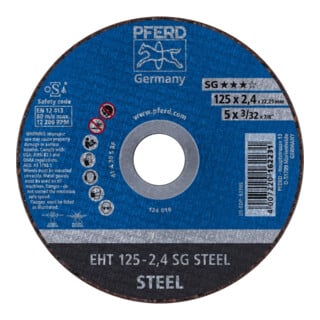 Pferd Disque à tronçonner droit A30SSG 125x2,4mm