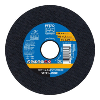 Pferd Disque à tronçonner droit A46PPFS-INOX 115x1,6mm