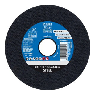 Pferd Disque à tronçonner droit A46SSG 115x1,6mm