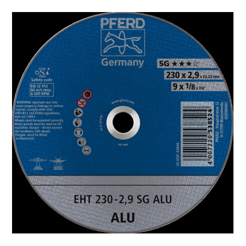 Pferd Disque à tronçonner droit pour aluminium A24NSG 230x2,9mm
