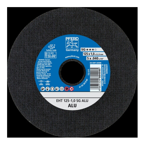 Pferd Disque à tronçonner droit pour aluminium A30NSG 125x1mm