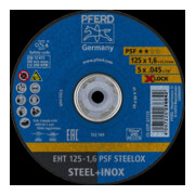 Pferd Disque à tronçonner PSF X-LOCK STEELOX 125x1,6mm