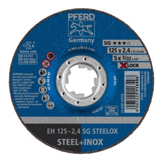 Pferd Disque à tronçonner SG X-LOCK STEELOX 125x2,4 mm
