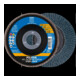 Pferd Disque abrasif à lamelles Z 40PSF droit 115 mm K40-4