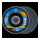Pferd Disque abrasif à lamelles Z 40PSF droit 125 mm K40-1