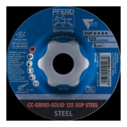 Pferd Disque abrasif CC-Grind Solid SGP ACIER 125 mm