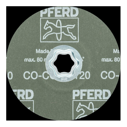 Pferd Disque abrasif en fibre CC-FS CO-COOL 125 mm K120