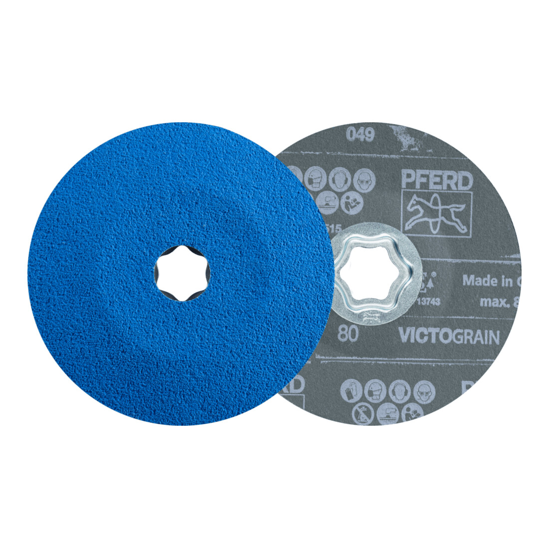 Pferd Disque abrasif en fibre CC-FS VICTOGRAIN 125 mm-80