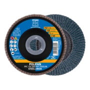 Pferd Disque abrasif éventail Z 60PSF droit 125 mm K60-4