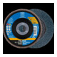 Pferd Disque abrasif éventail Z120PSF droit 125 mm K120-4