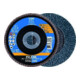 Pferd Disque abrasif éventail Z120PSF droit 125 mm K120-5