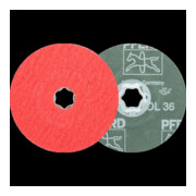 Pferd Disque abrasif fibre CC-FS CO-COOL 115 mm K36