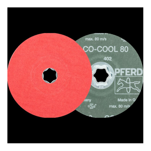 Pferd Disque abrasif fibre CC-FS CO-COOL 125 mm K80