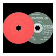 Pferd Disque abrasif fibre CC-FS CO-COOL 125 mm K80