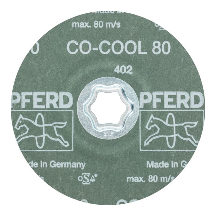 Pferd Disque abrasif fibre CC-FS CO-COOL 125 mm K80
