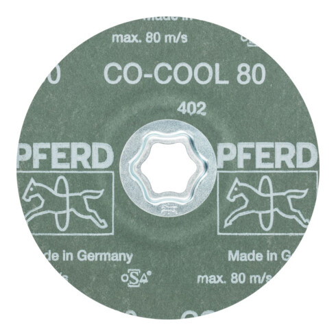 Pferd Disque abrasif fibre CC-FS CO-COOL 125 mm K80