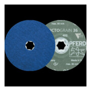 Pferd Disque abrasif fibre CC-FS VICTOGRAIN 125 mm-36