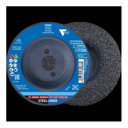 Pferd Disque abrasif SGP CC-GRIND-ROBUST STEELOX 125 mm VICTOGRAIN