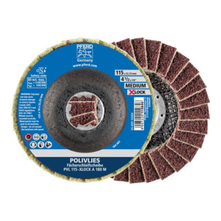Pferd Disque de polissage Polivliesscheibe X-LOCK PVL A 115 mm 180 moyen