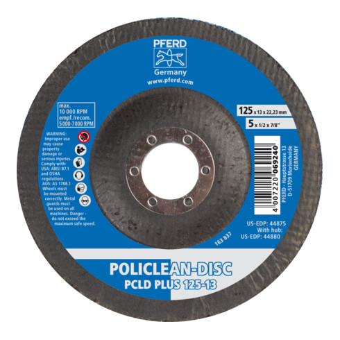 PFERD Disque POLICLEAN PLUS PCLD PLUS 125-13