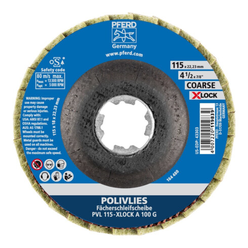 Pferd Disque polissage laine X-LOCK PVL A 115 mm 100 gros