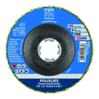 Pferd Disque polissage laine X-LOCK PVL A 115 mm 240 fin