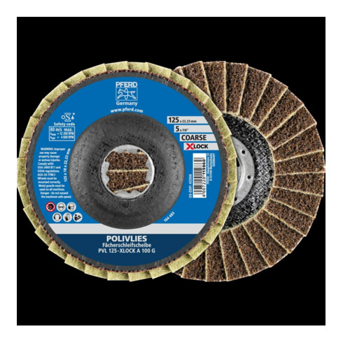 Pferd Disque polissage laine X-LOCK PVL A 125 mm 100 gros