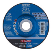 PFERD Disques à ébarber E 230-7 CERAMIC SGP STEELOX