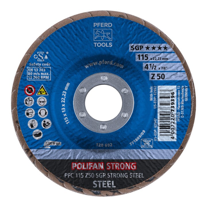 PFERD TOOLS Meule à lamelles STRONG convexe
