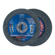 PFERD Disques à surfacer à lamelles POLIFAN PFR 150-L Z 40 SGP CURVE STEELOX-1