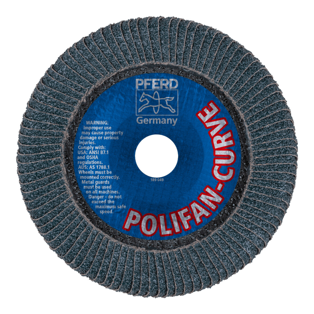 PFERD Disques à surfacer à lamelles POLIFAN PFR 150-L Z 40 SGP CURVE STEELOX
