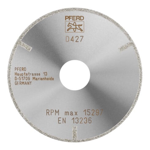 PFERD Disques à tronçonner diamant D1A1R 100-2-22,23 D 427 GAG