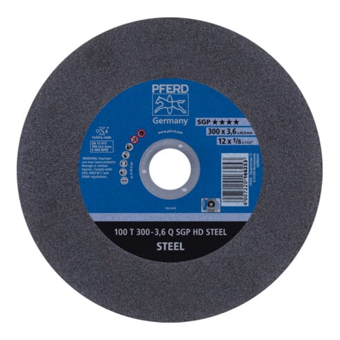 PFERD Disques à tronçonner HEAVY DUTY 100 T 300-3,6 Q SGP HD STEEL/40,0