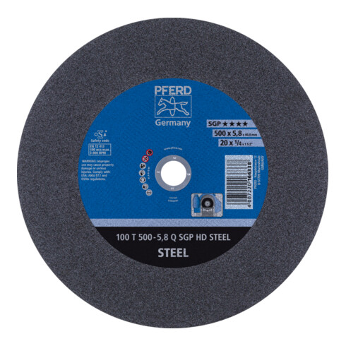 PFERD Disques à tronçonner HEAVY DUTY 100 T 500-5,8 N SGP HD STEEL/40,0