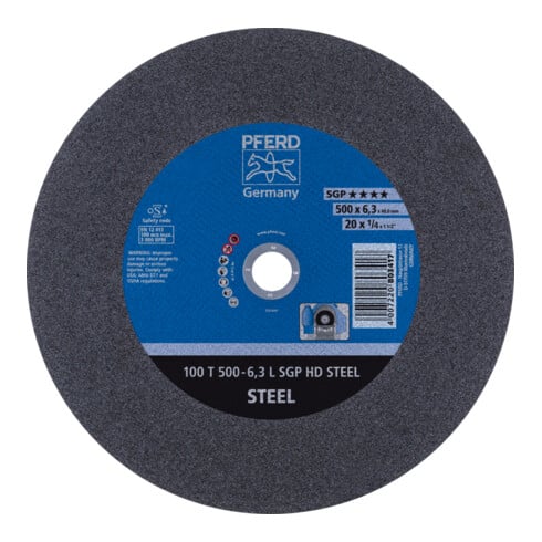 PFERD Disques à tronçonner HEAVY DUTY 100 T 500-6,3 L SGP HD STEEL/40,0