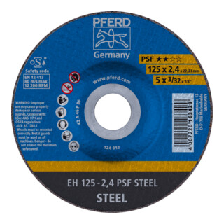PFERD doorslijpschijf EH 115-2.4 PSF STEEL 2.4 mm