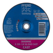 PFERD DUODISC Trenn-/Schleifscheibe E 230x3,8x22,23 mm gekr. Leistungslinie SG DUO CAST für Guss