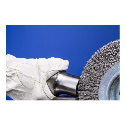 PFERD Entgratbürste ungezopft RBU Ø 250x100x50,8 mm Bohrung Edelstahl-Draht-Ø 0,35 mm stationär
