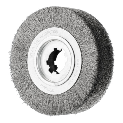 PFERD Entgratbürste ungezopft RBU Ø250x60x50,8 mm Bohrung Edelstahl-Draht-Ø0,20 stationär